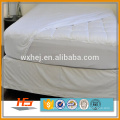 Plain White Fitted Full XL Bed Sheet Cheap With Elastic 50% Cotton 50% Polyester Wholesale